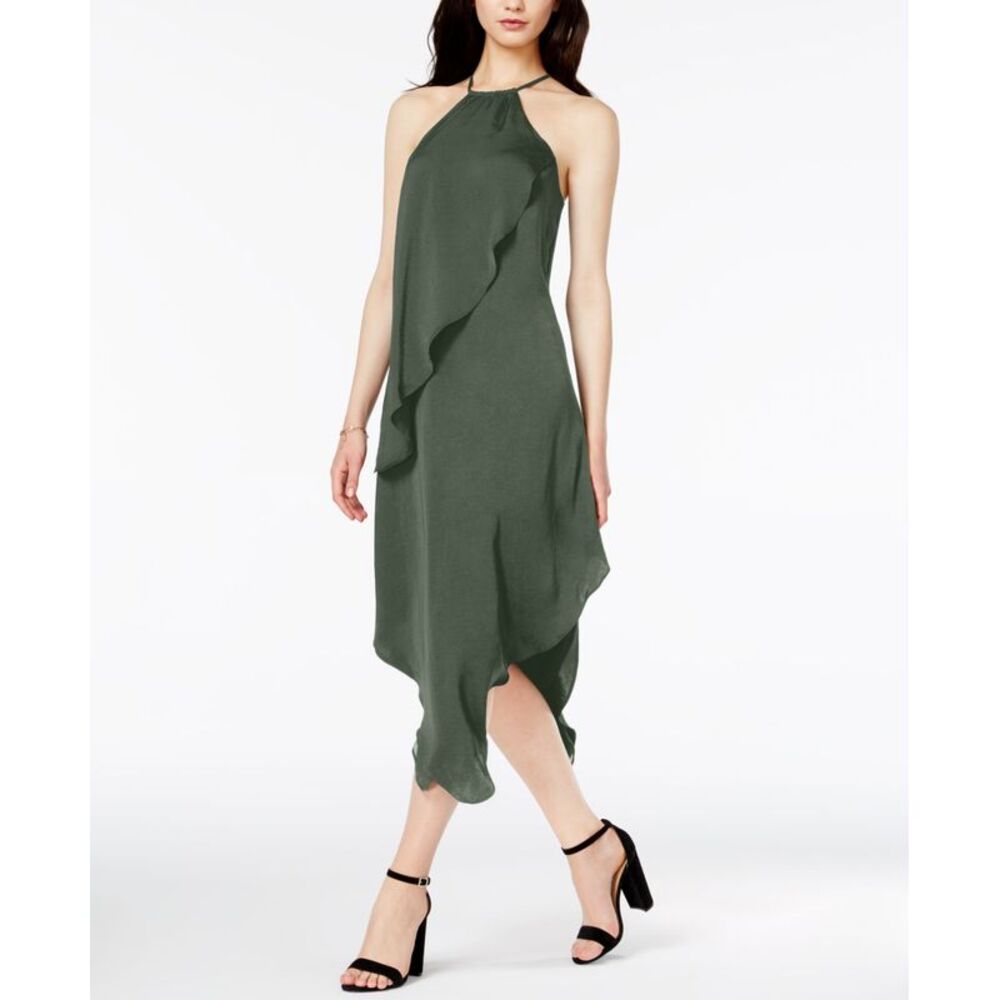 Bar III Draped Asymmetrical Dress